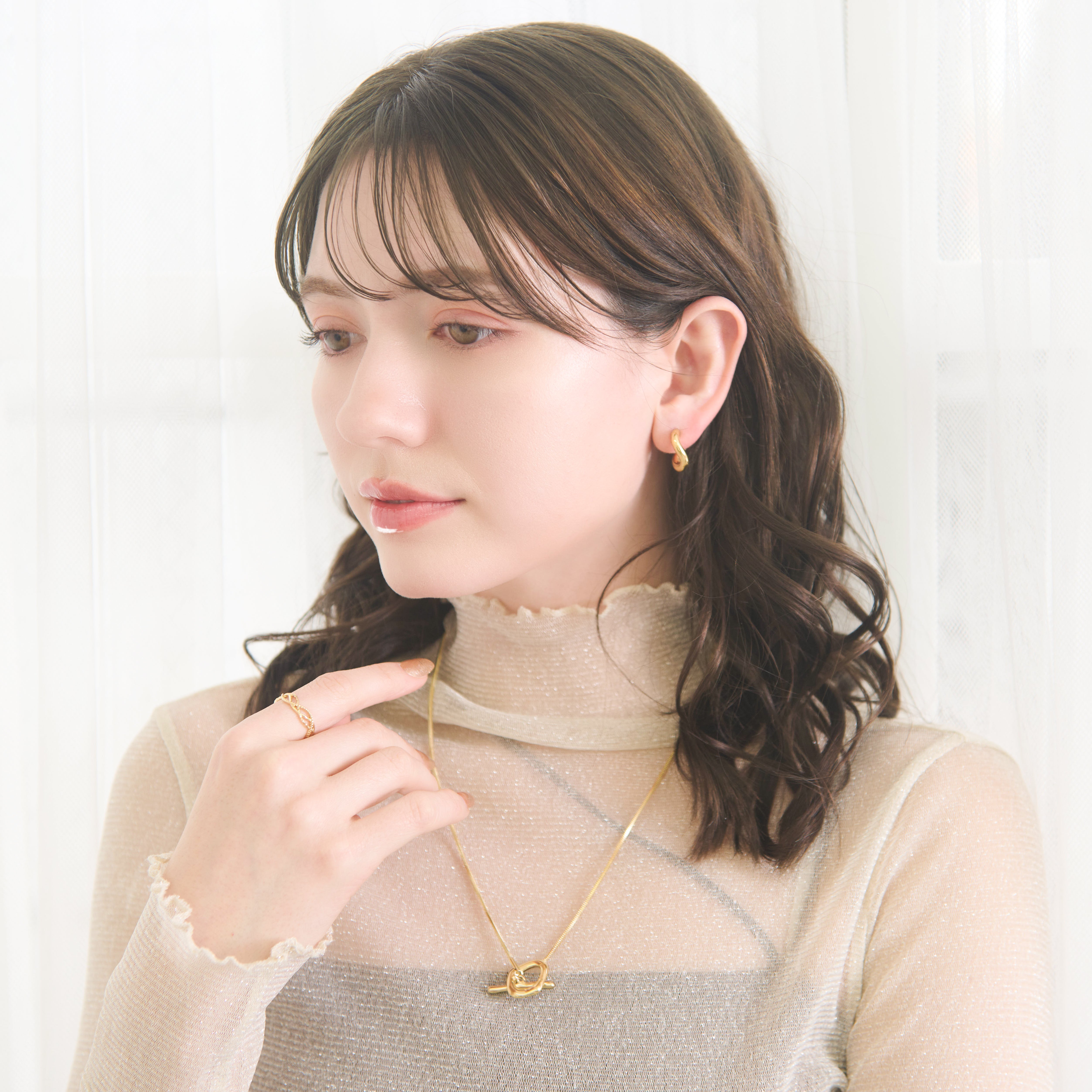 【金属アレルギー対応】ネックレス FLUIR