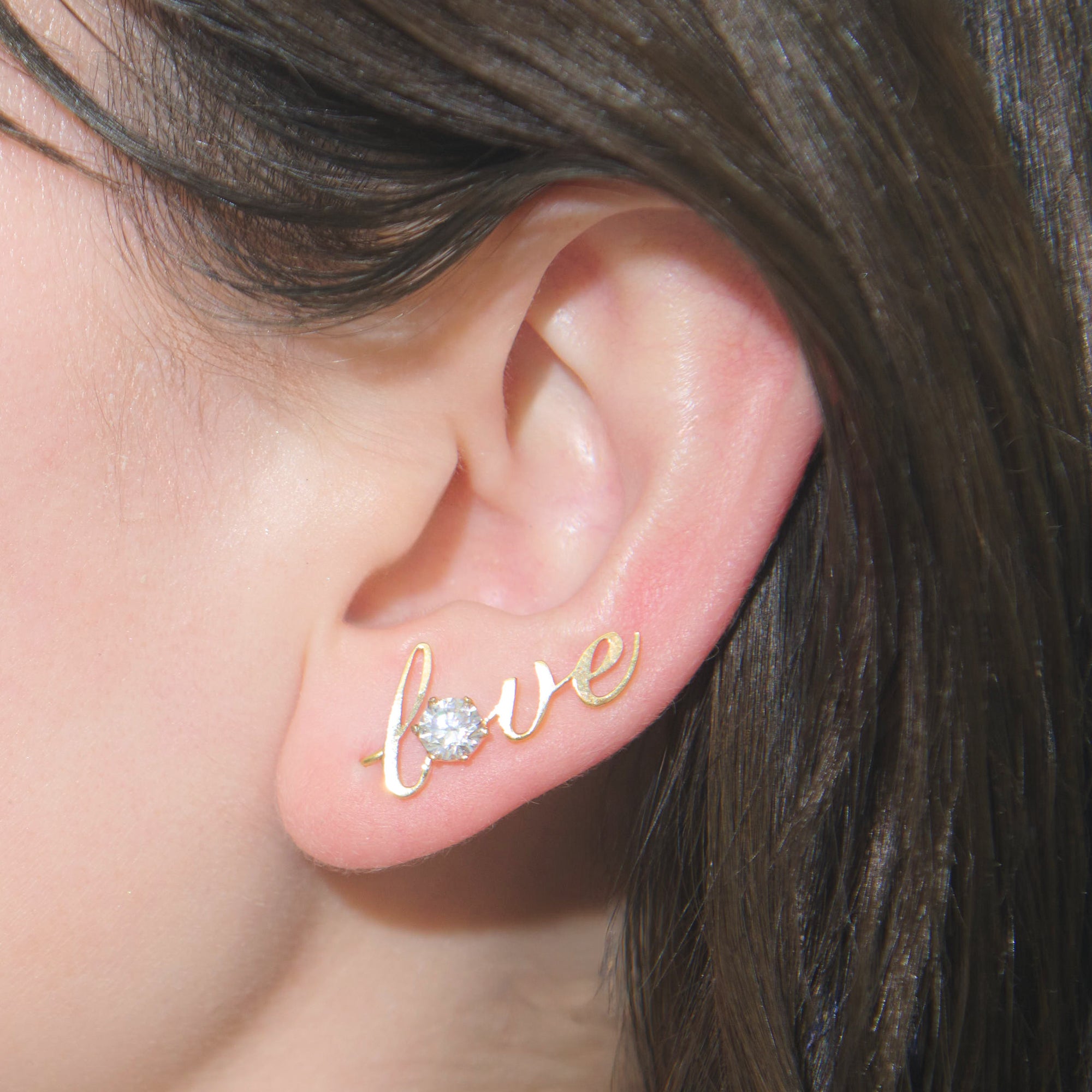 【金属アレルギー対応】ピアス love cuff