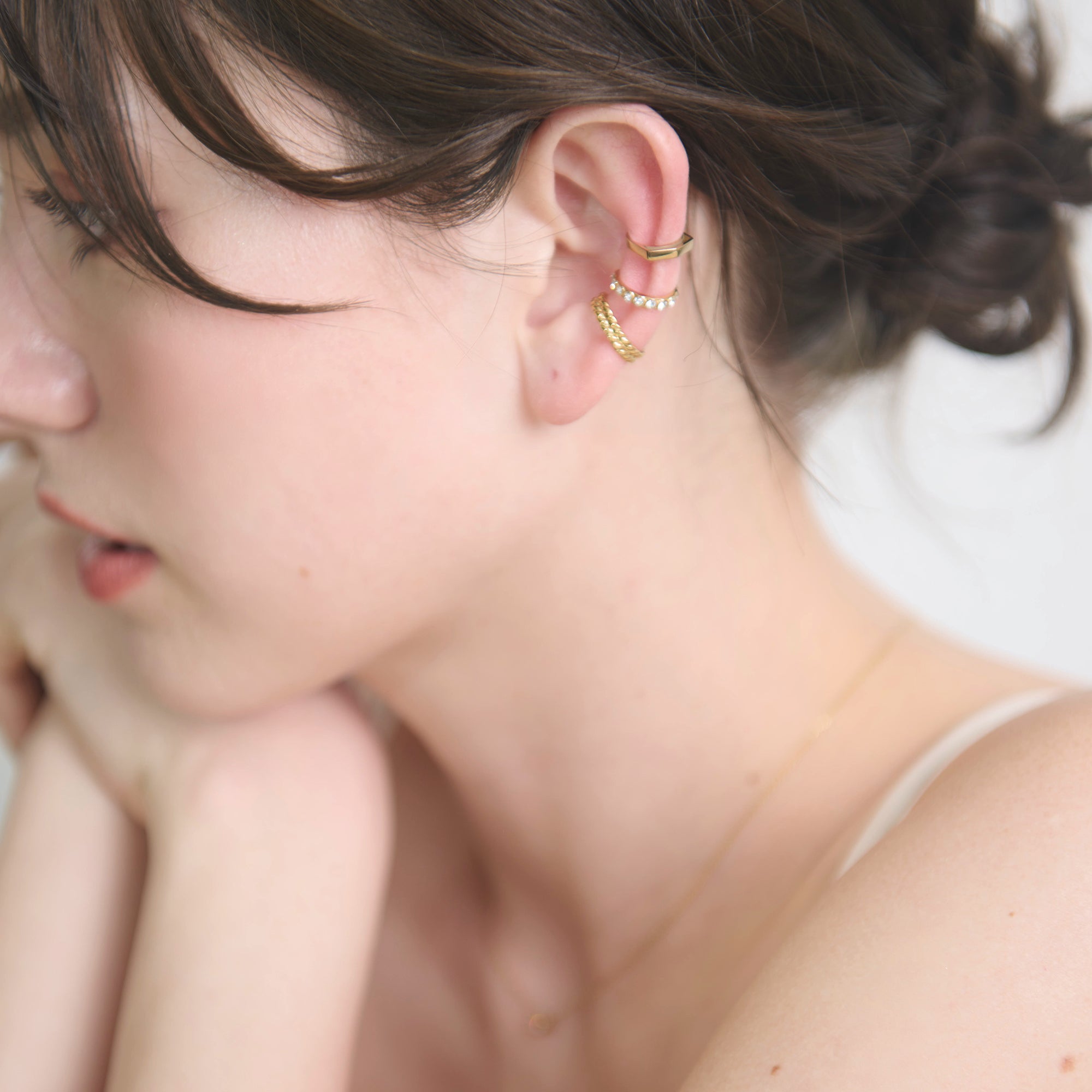 【金属アレルギー対応】イヤーカフ cuff 3pcs SET