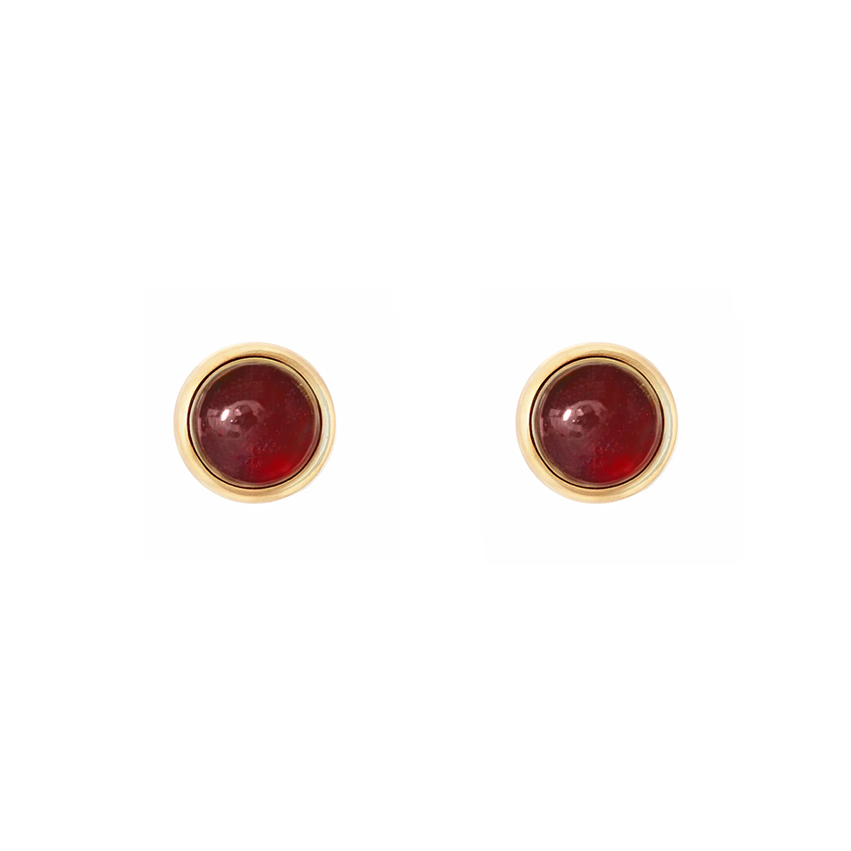 【金属アレルギー対応】ピアス empty -mozambique garnet-