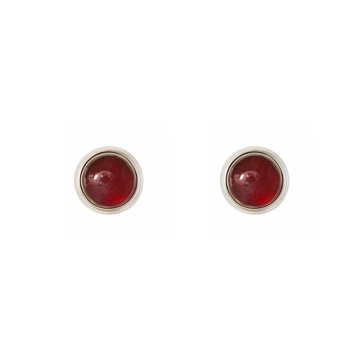 【金属アレルギー対応】ピアス empty -mozambique garnet-