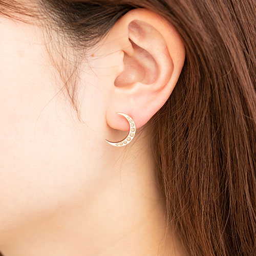 【金属アレルギー対応】ピアス creciente