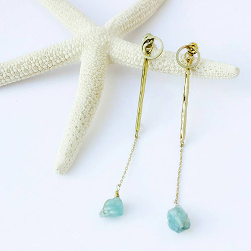 【金属アレルギー対応】ピアス circle upside-down teardrop-arrange-