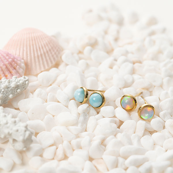 【金属アレルギー対応】ピアス empty-larimar-