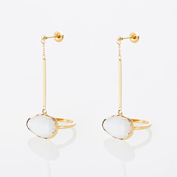 【金属アレルギー対応】ピアス Ring pierced(long)
