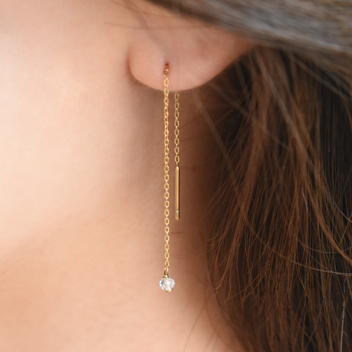 【金属アレルギー対応】ピアス Gouttes de lune