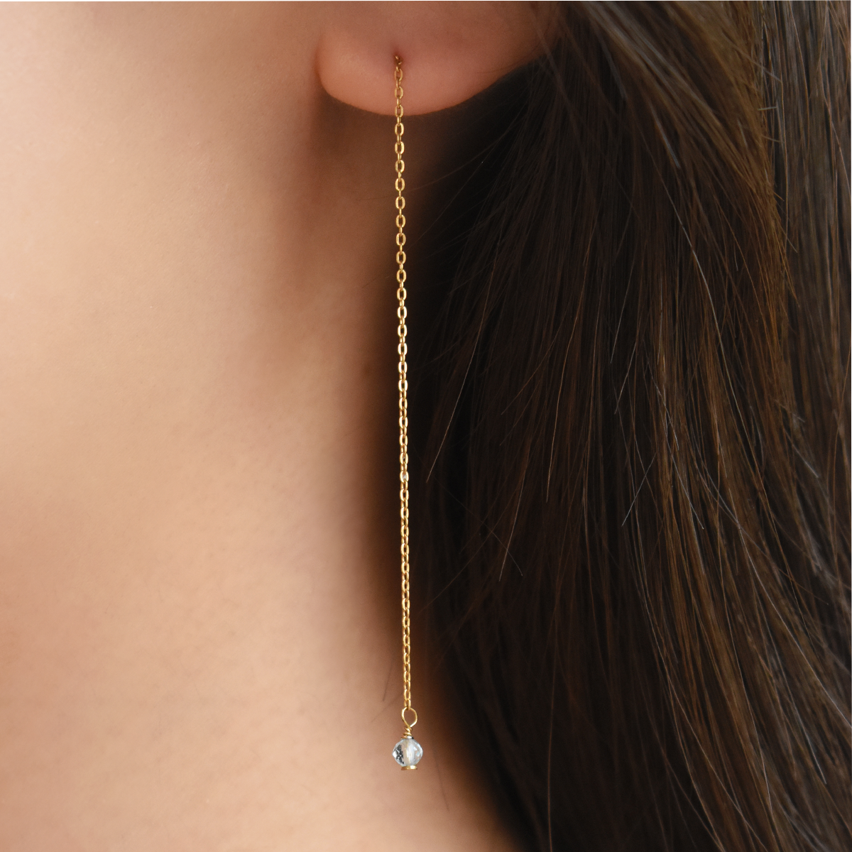 【金属アレルギー対応】ピアス Gouttes de lune