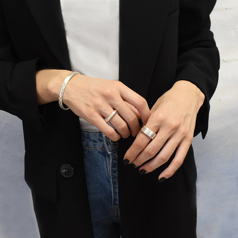 【SILVER999】Yevalu リング Link bar ring
