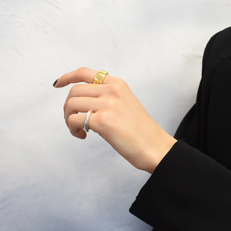 【SILVER999】Yevalu リング Link bar ring