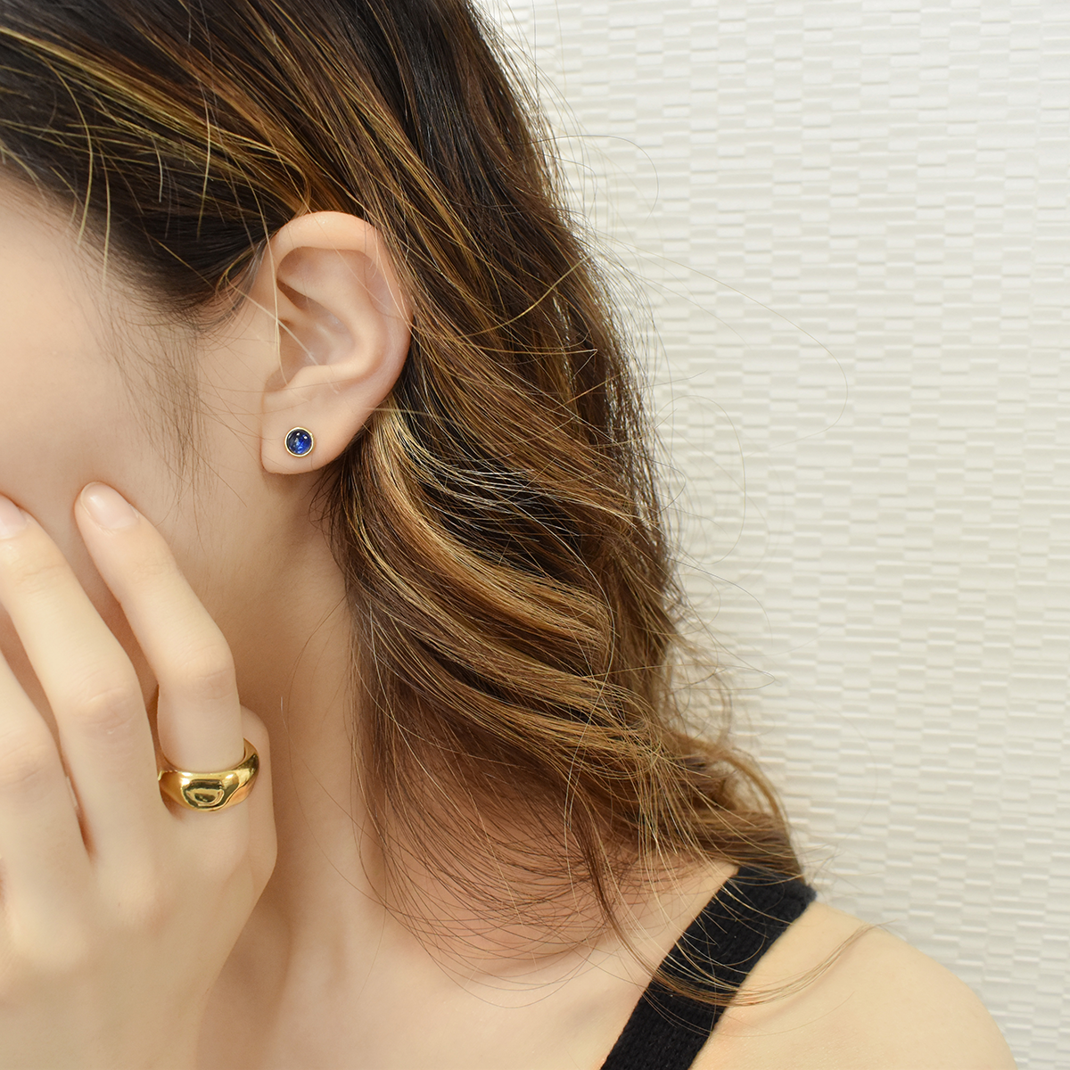 【金属アレルギー対応】ピアス empty -kyanite-