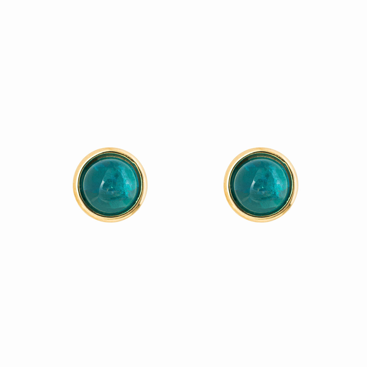 【金属アレルギー対応】ピアス empty -neon blue apatite-