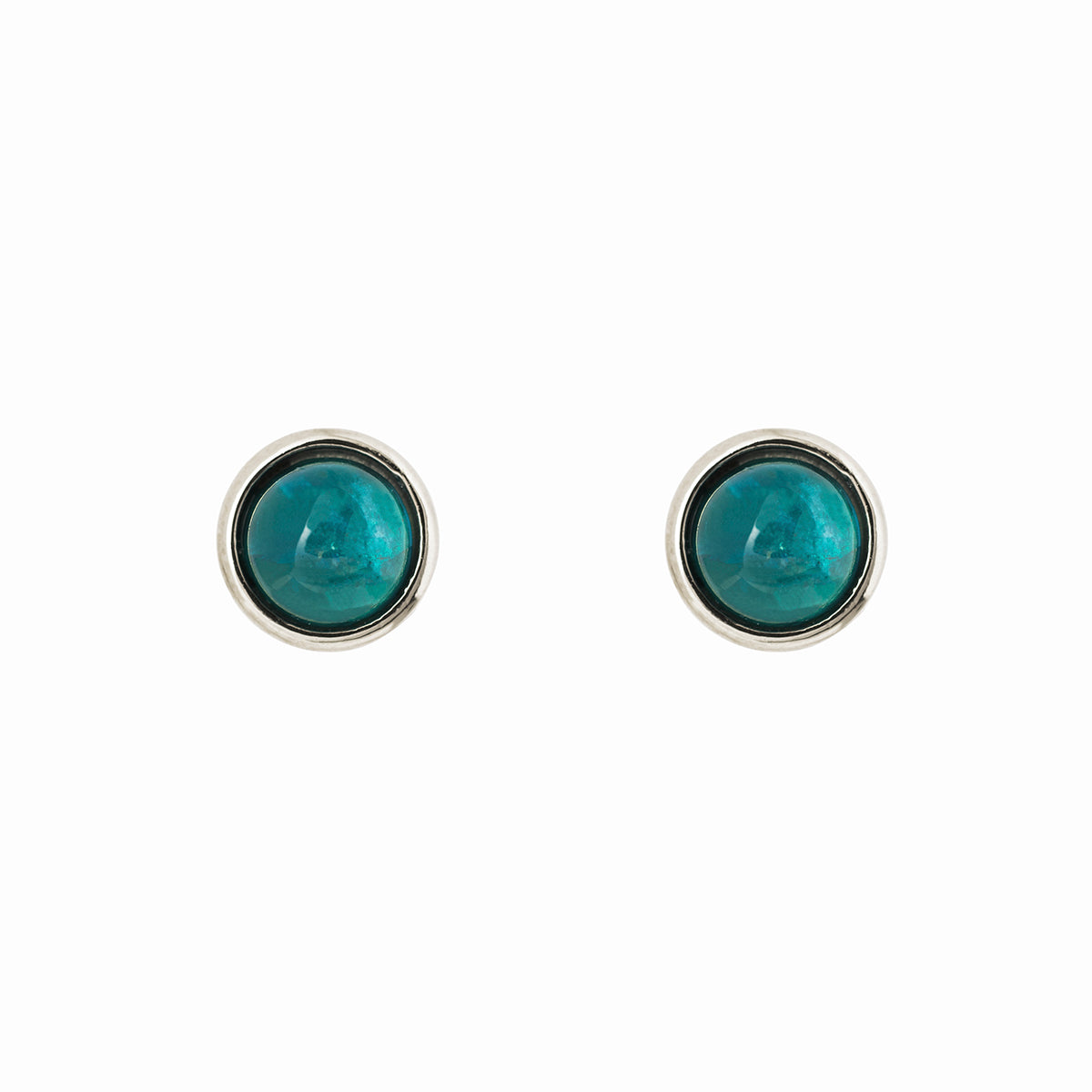 【金属アレルギー対応】ピアス empty -neon blue apatite-