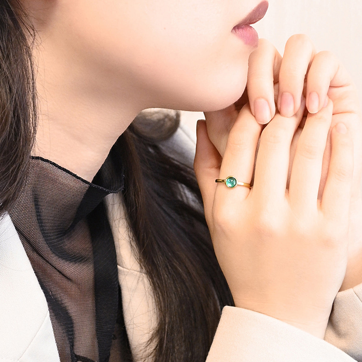 【金属アレルギー対応】リング　Piedra ring