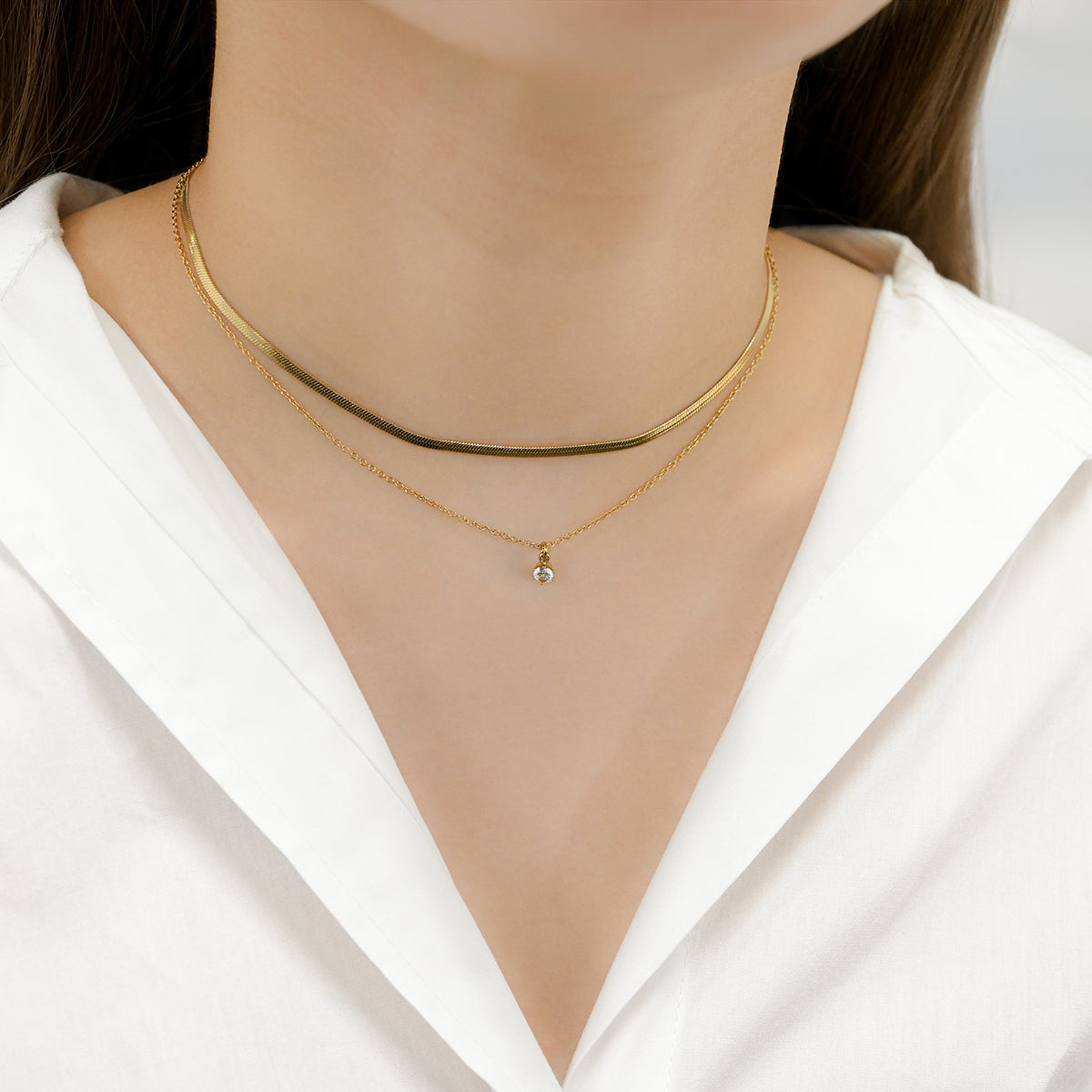 【金属アレルギー対応】ネックレス　Ráfaga