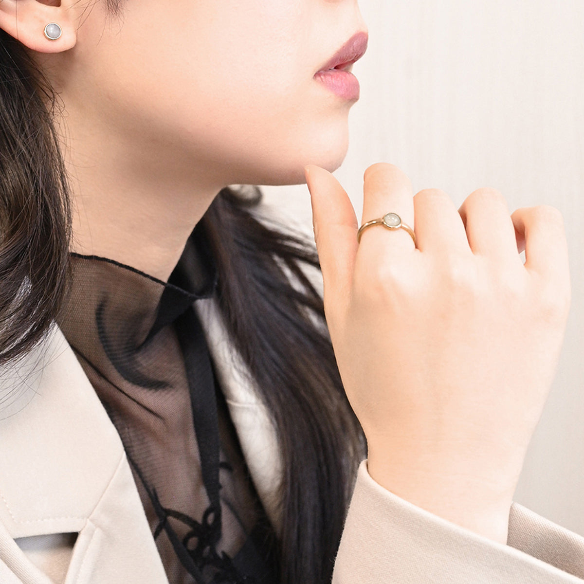 【金属アレルギー対応】リング　Piedra ring