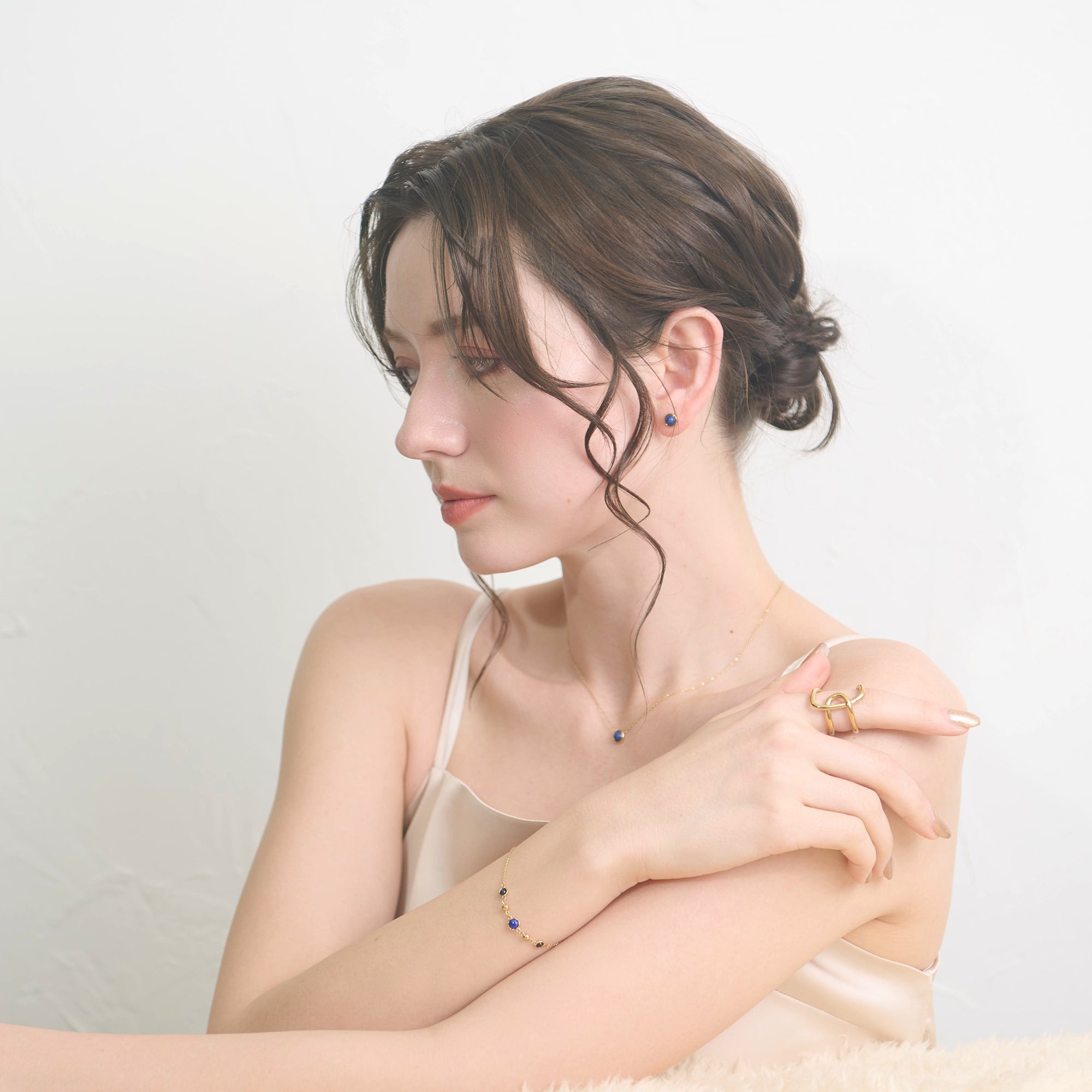 【金属アレルギー対応】ネックレス　Piedra necklace