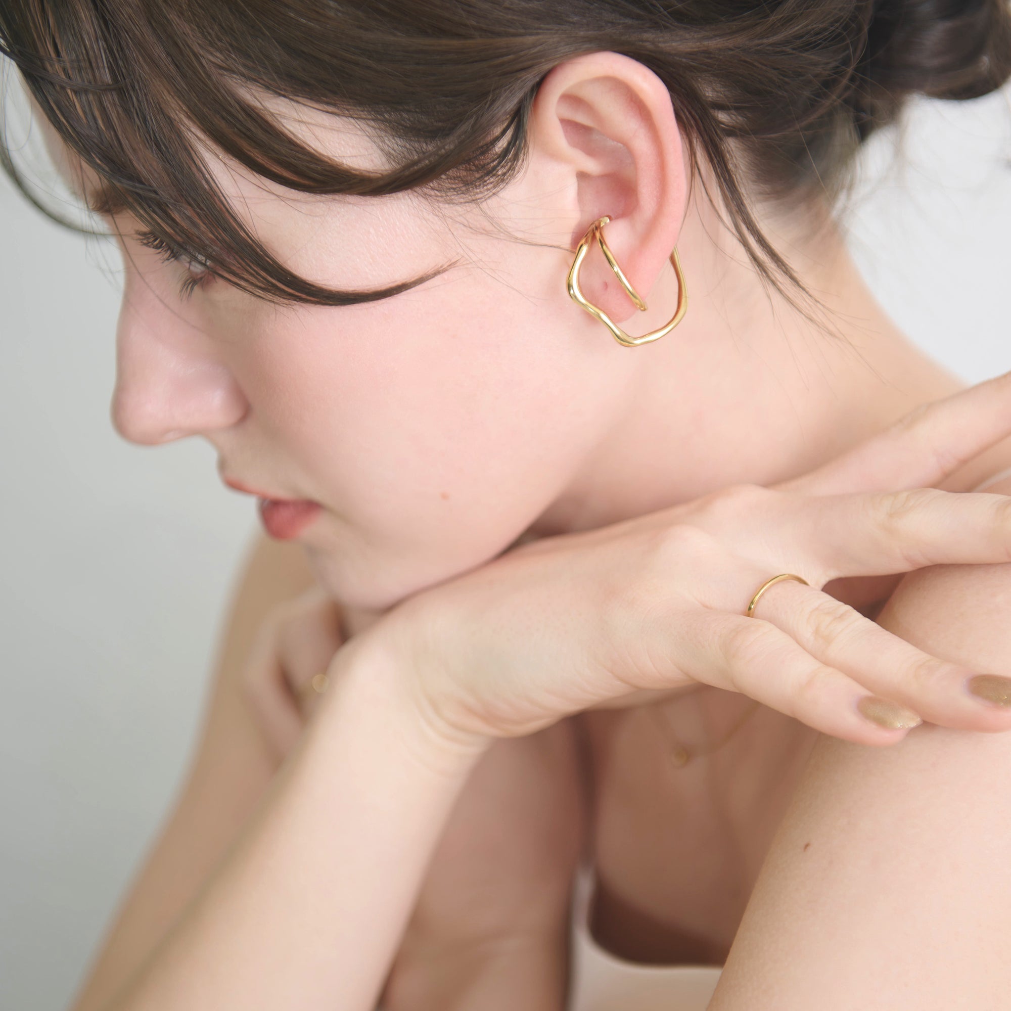 【金属アレルギー対応】イヤーカフ　hyeon