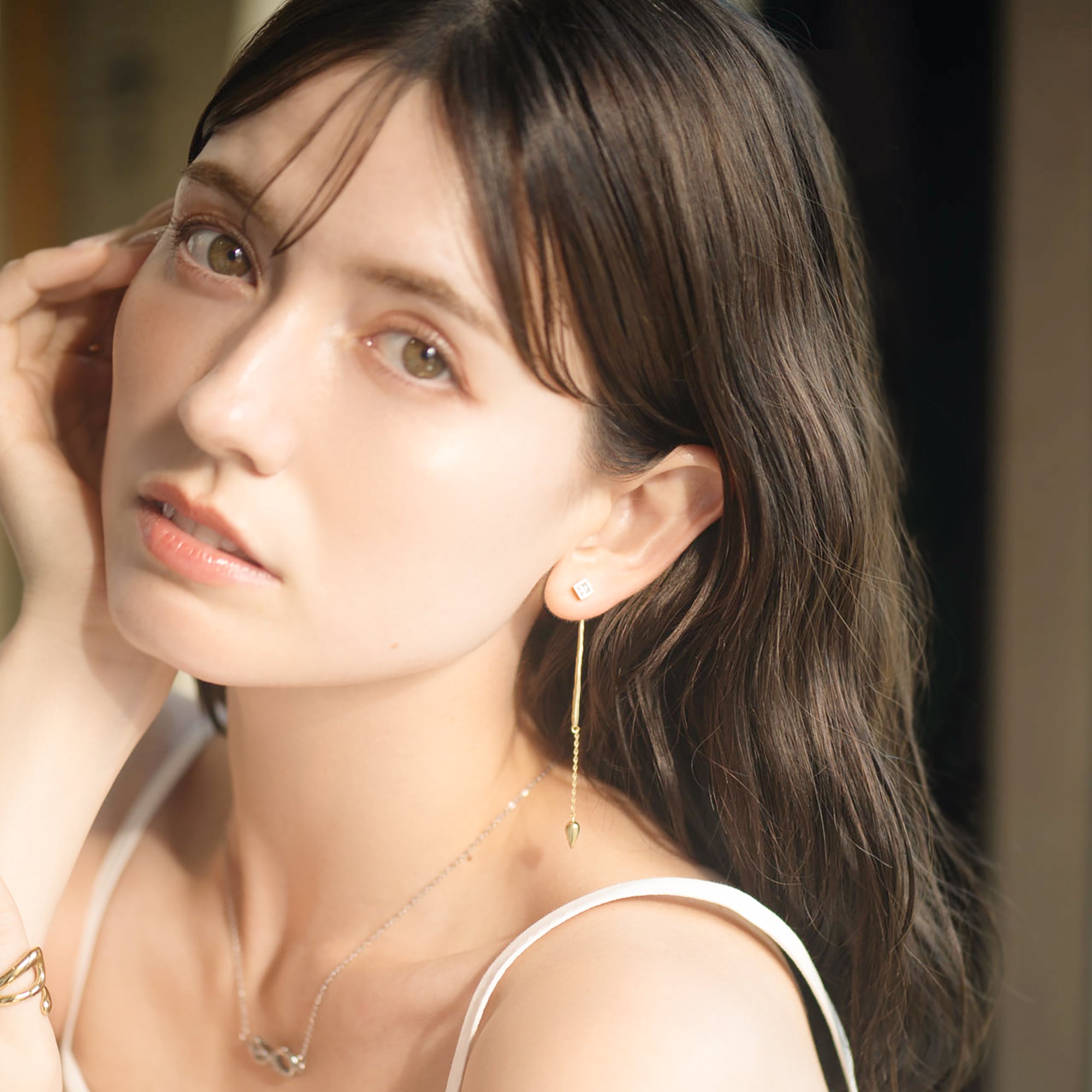 【金属アレルギー対応】ピアス　SUENO