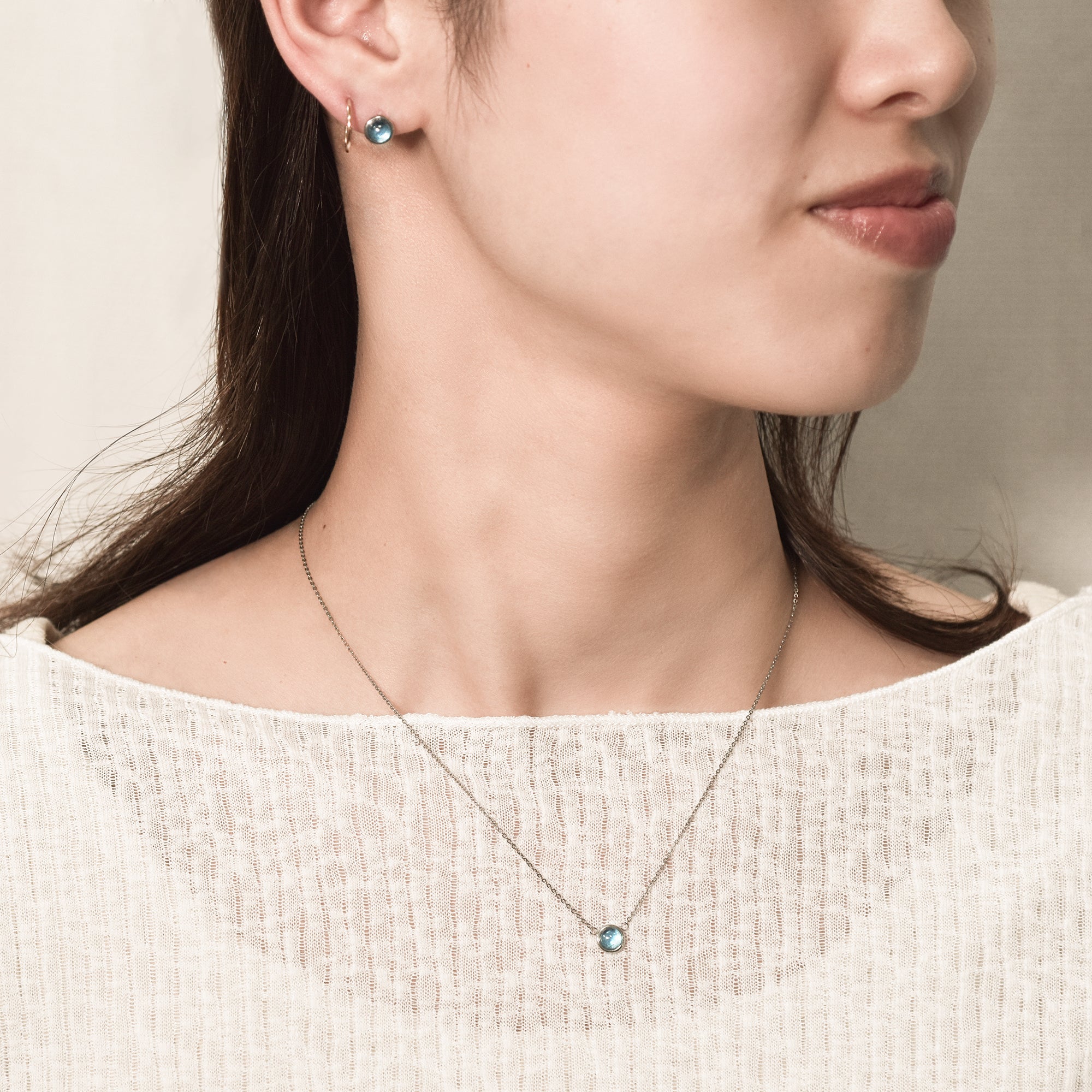 【金属アレルギー対応】ネックレス　Piedra necklace