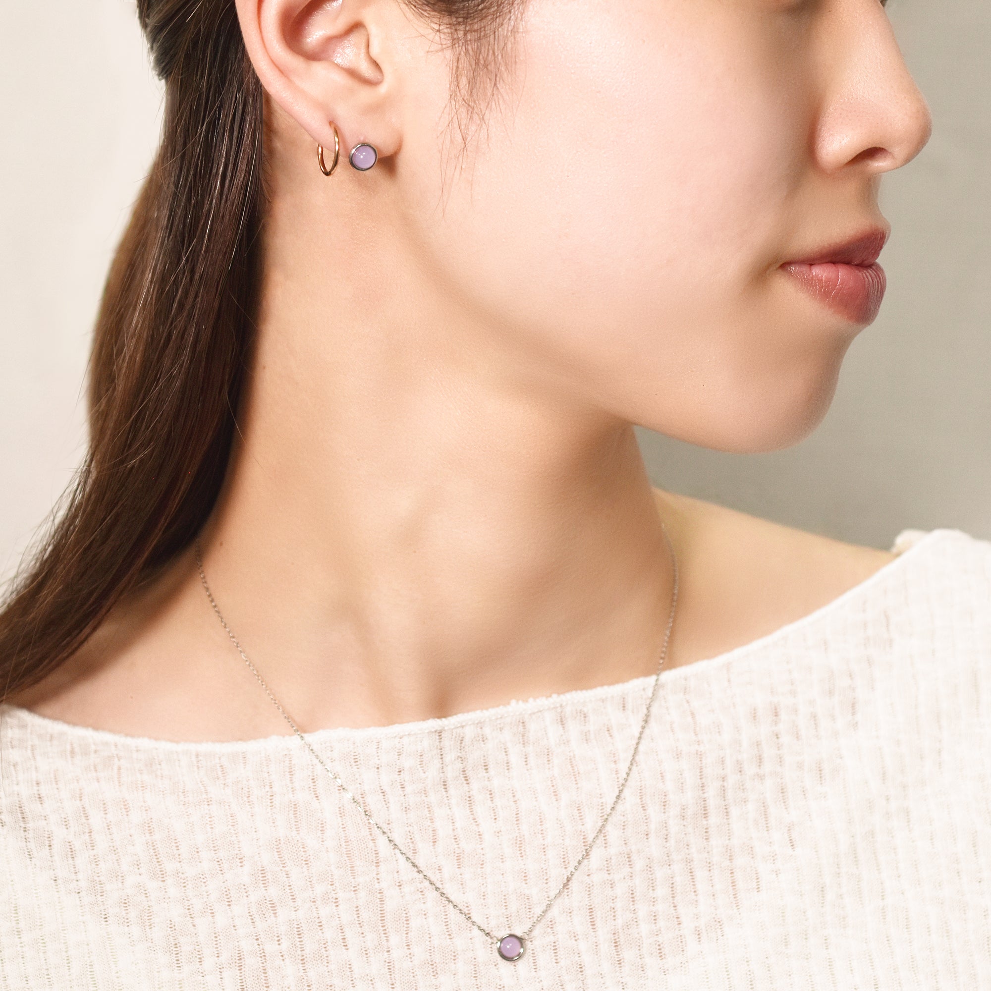 【金属アレルギー対応】ネックレス　Piedra necklace