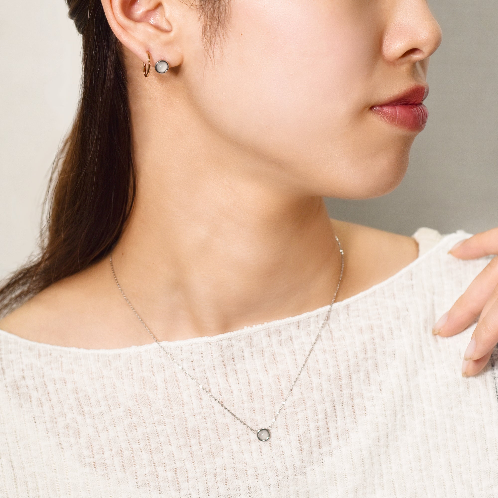 【金属アレルギー対応】ネックレス　Piedra necklace