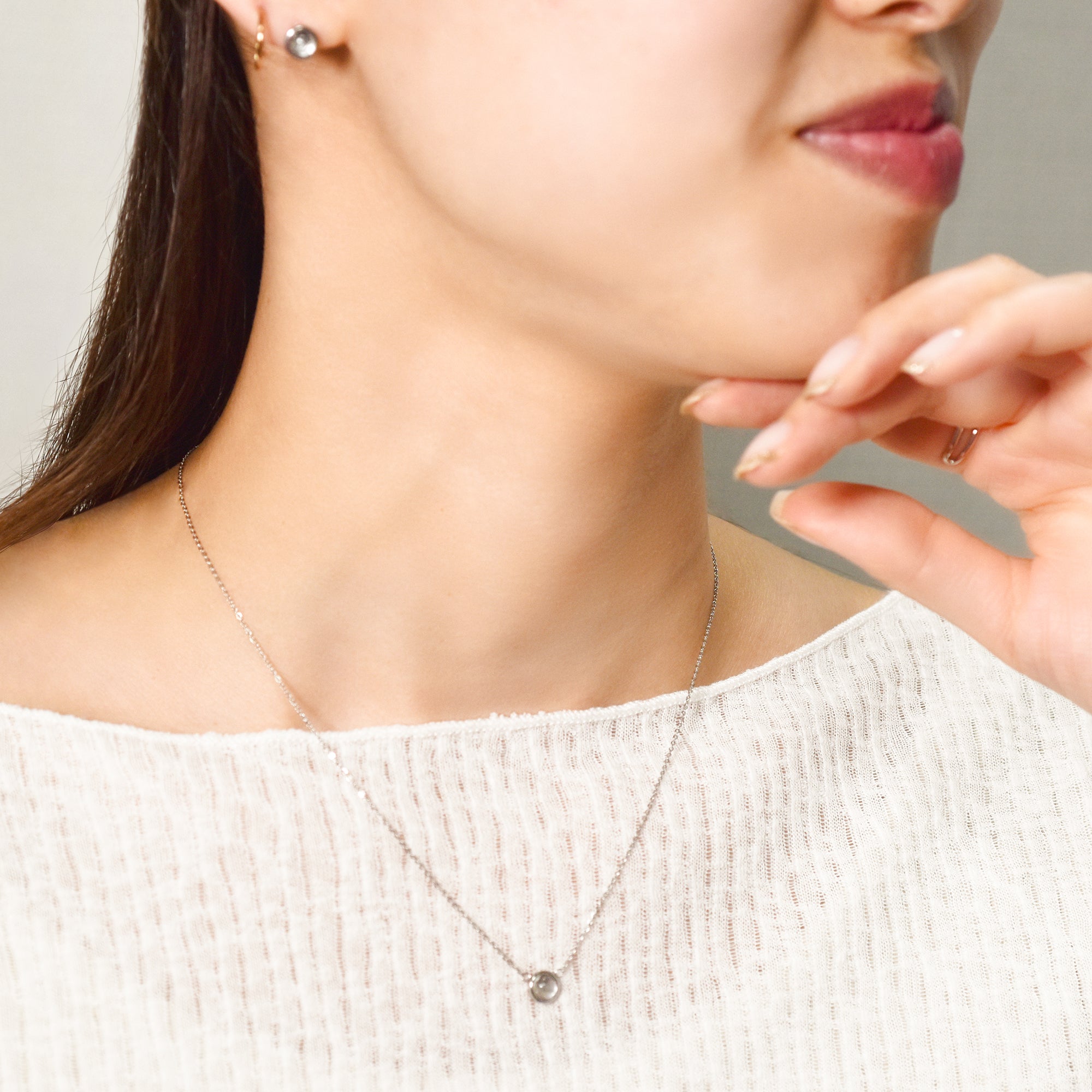 【金属アレルギー対応】ネックレス　Piedra necklace