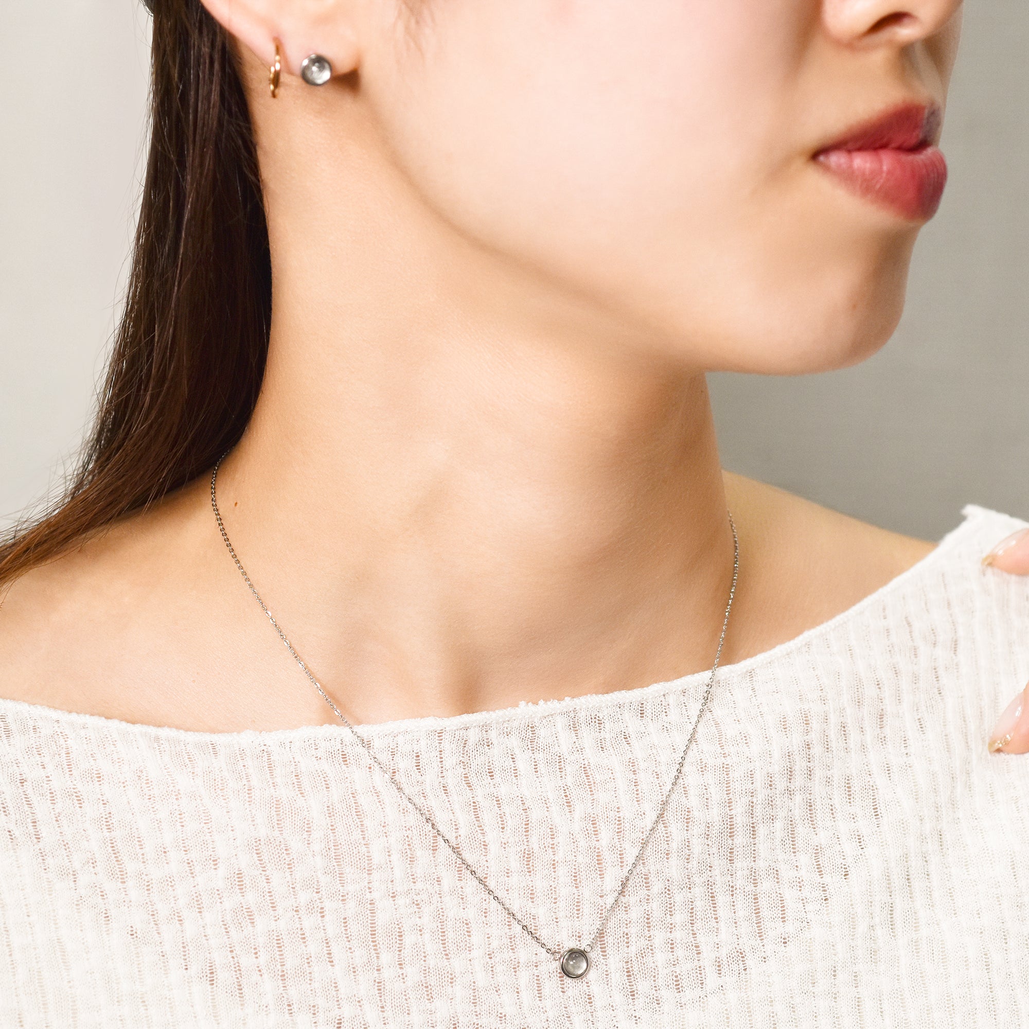 【金属アレルギー対応】ネックレス　Piedra necklace