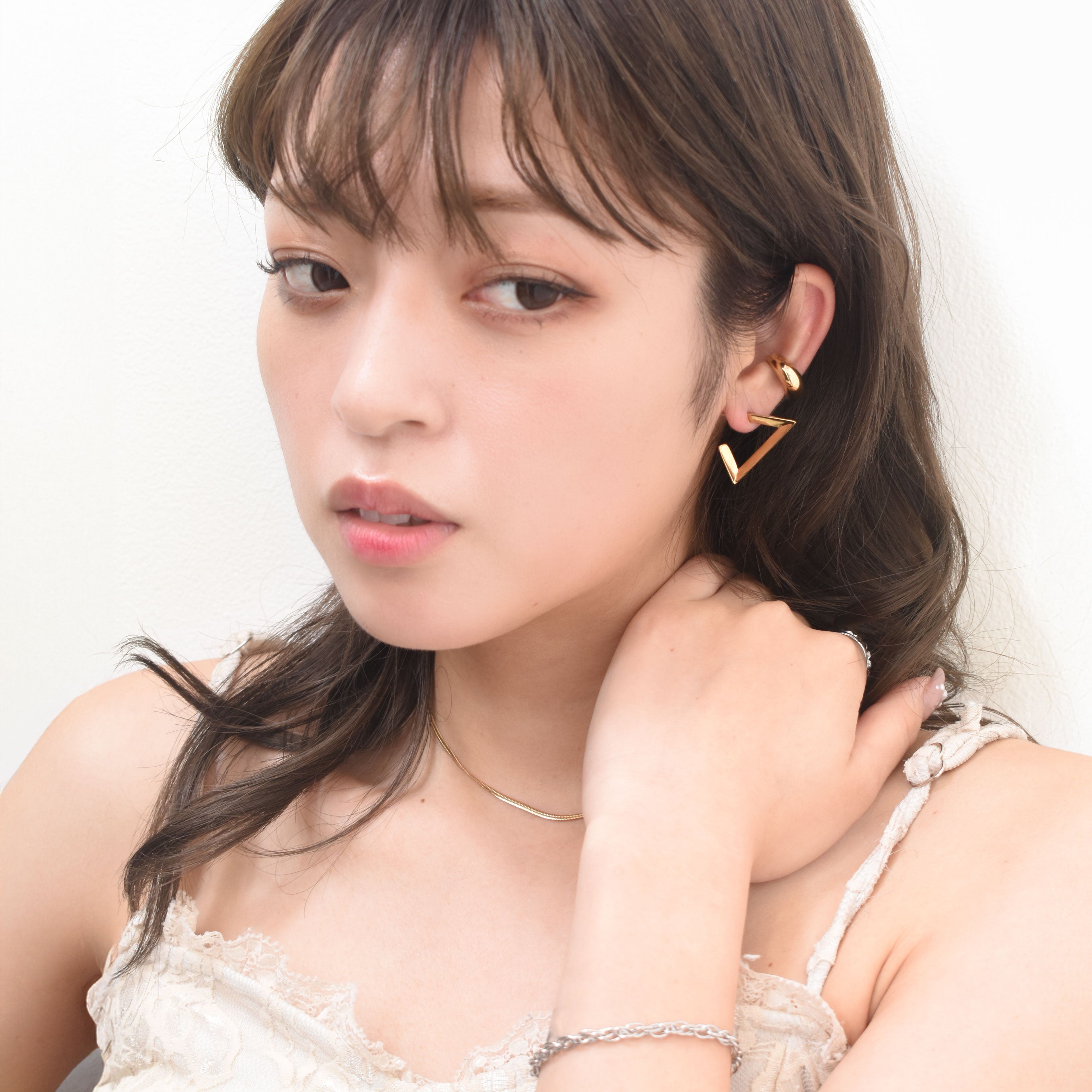 【金属アレルギー対応】ピアス　tres