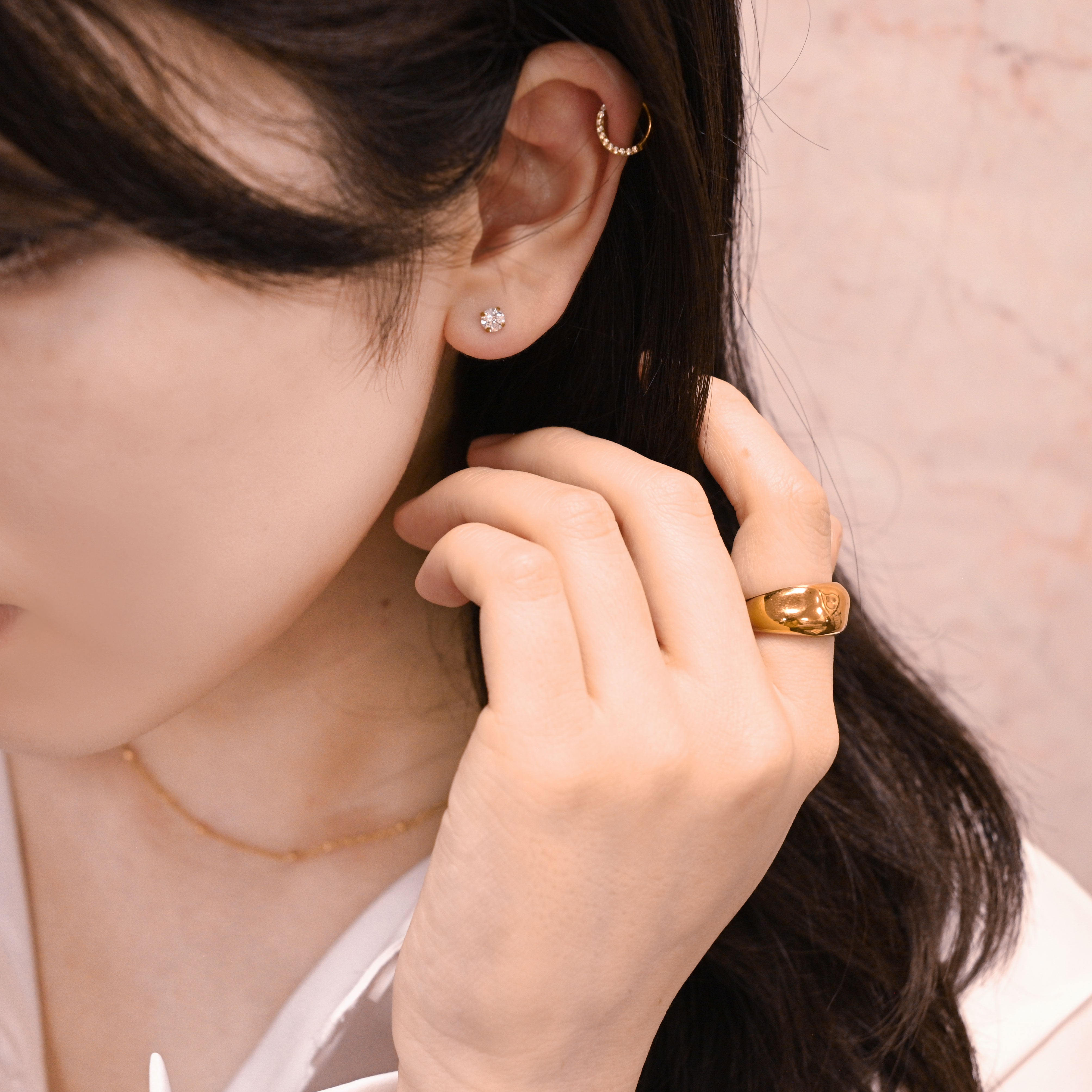 【金属アレルギー対応】ボディピアス　Tsih