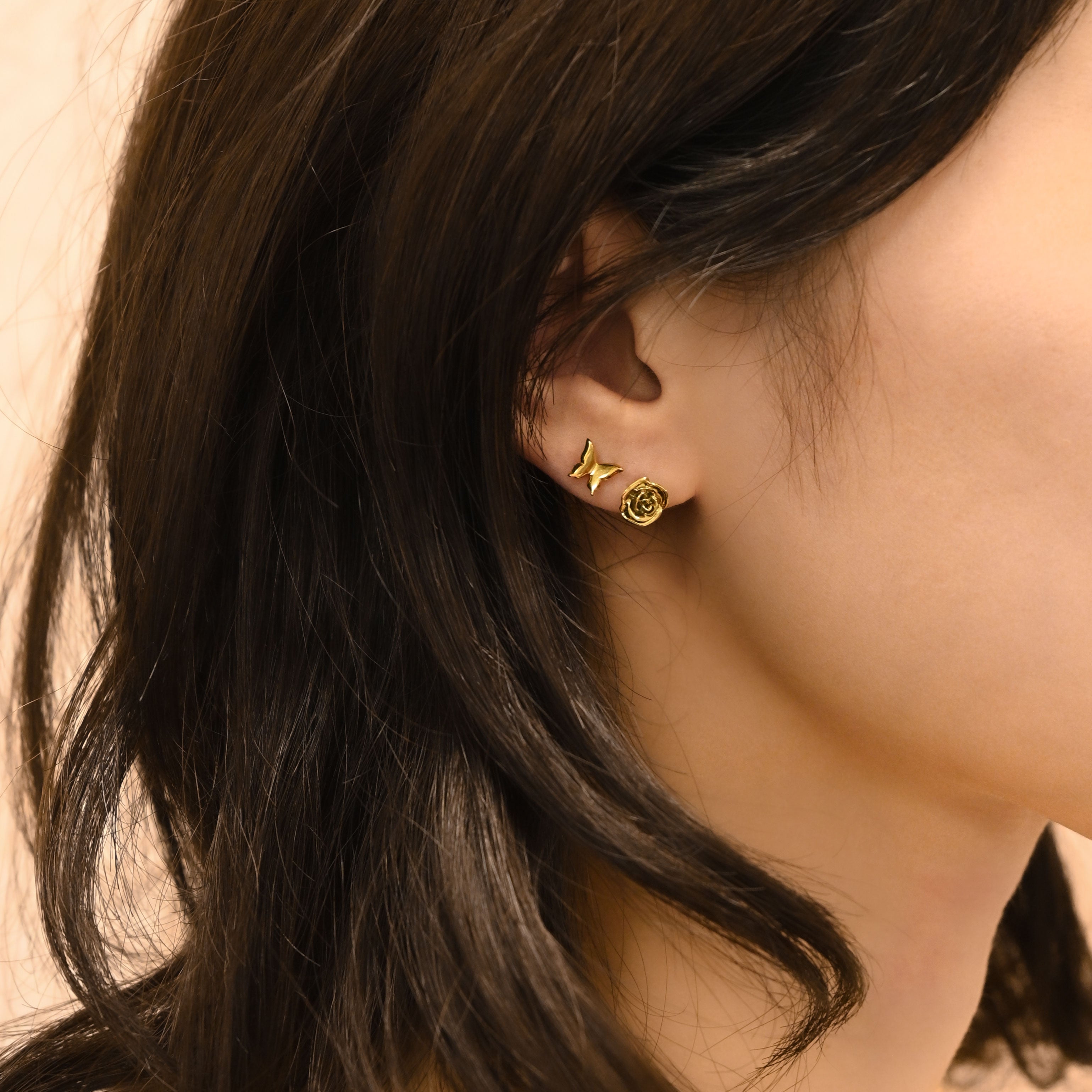 【金属アレルギー対応】ピアス　rosa