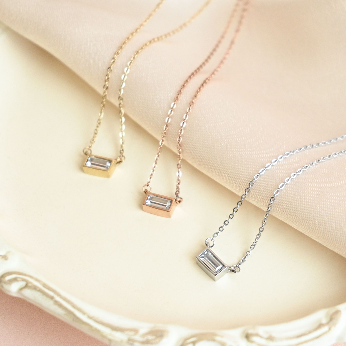 【金属アレルギー対応】ネックレス　GEMMA necklace
