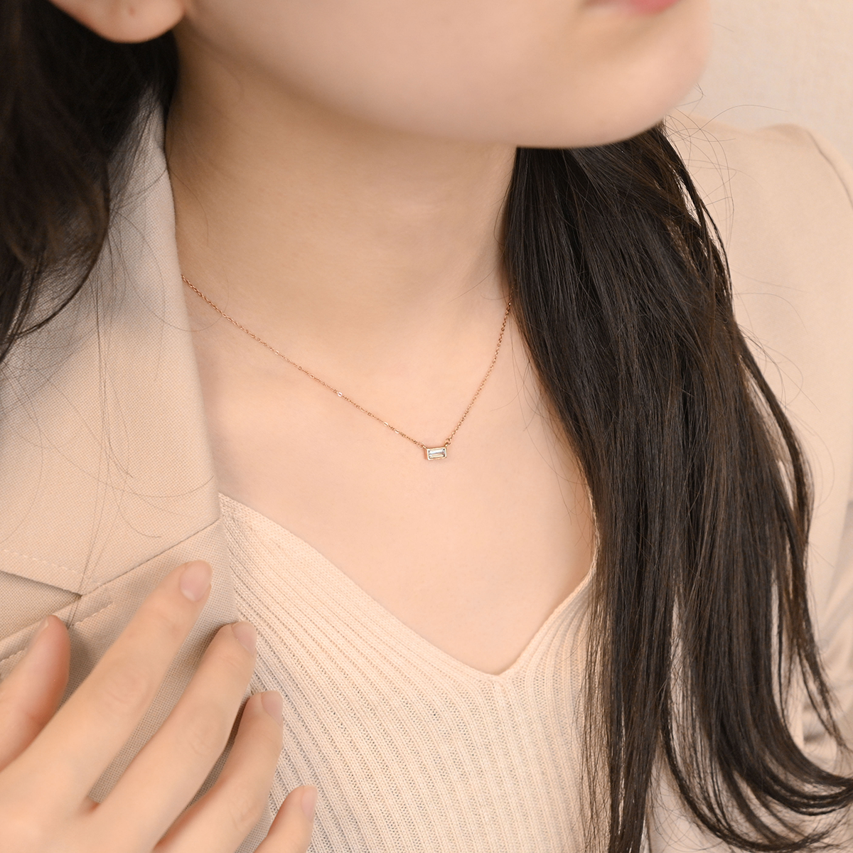 【金属アレルギー対応】ネックレス　GEMMA necklace