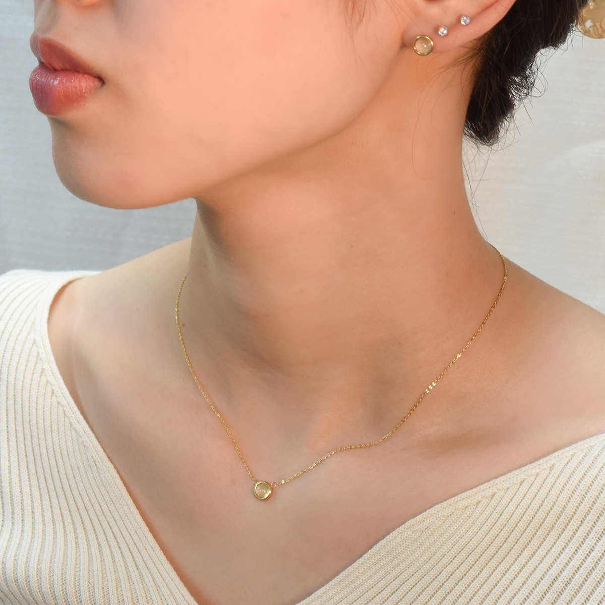 【金属アレルギー対応】ネックレス　Piedra necklace