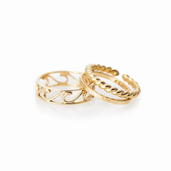 【金属アレルギー対応】リング　plage Ring 3pcs SET