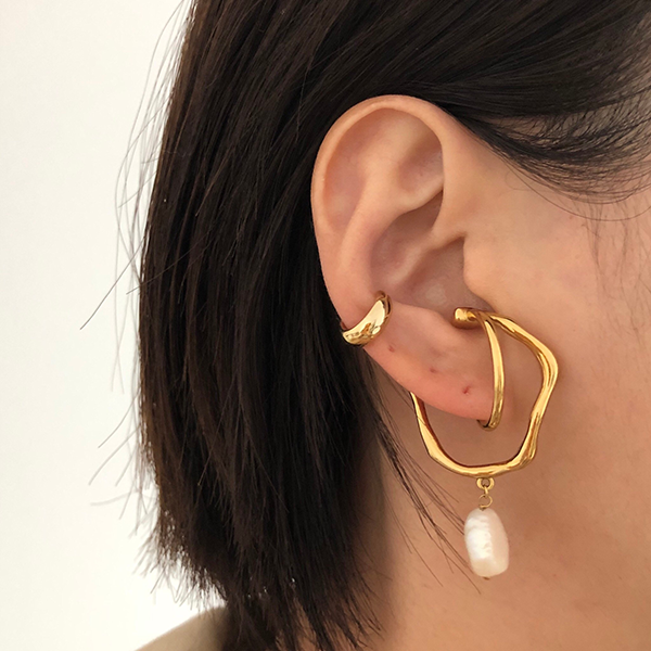 【金属アレルギー対応】イヤーカフ　hyeon