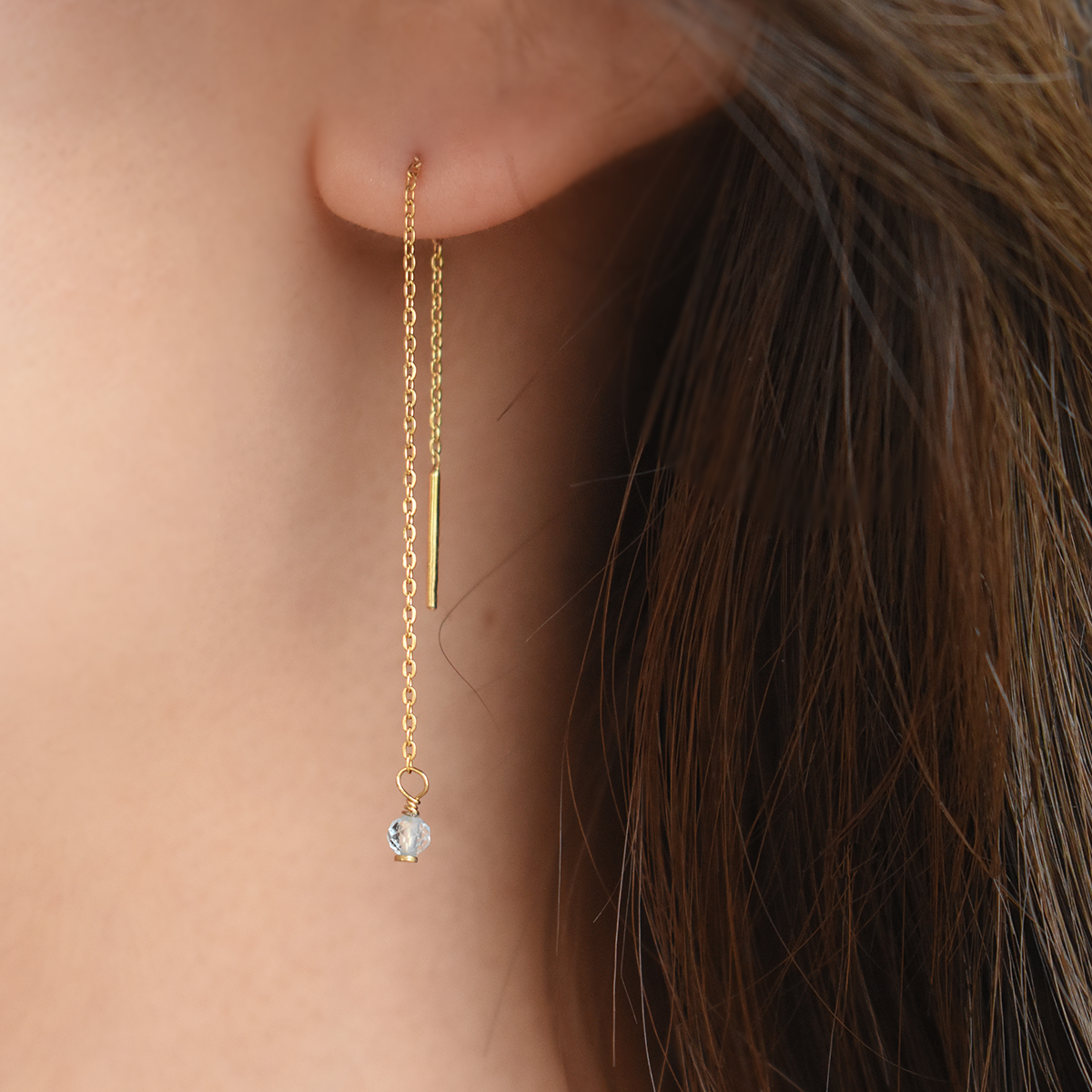 【金属アレルギー対応】ピアス　Gouttes de lune