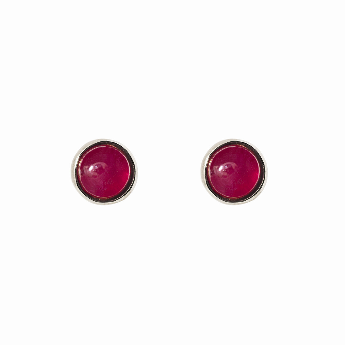 【金属アレルギー対応】ピアス　empty-ruby-