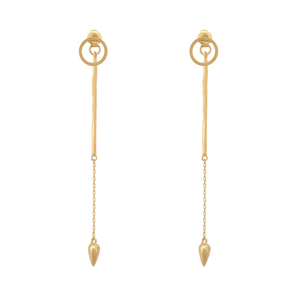 【金属アレルギー対応】ピアス　circle upside-down teardrop