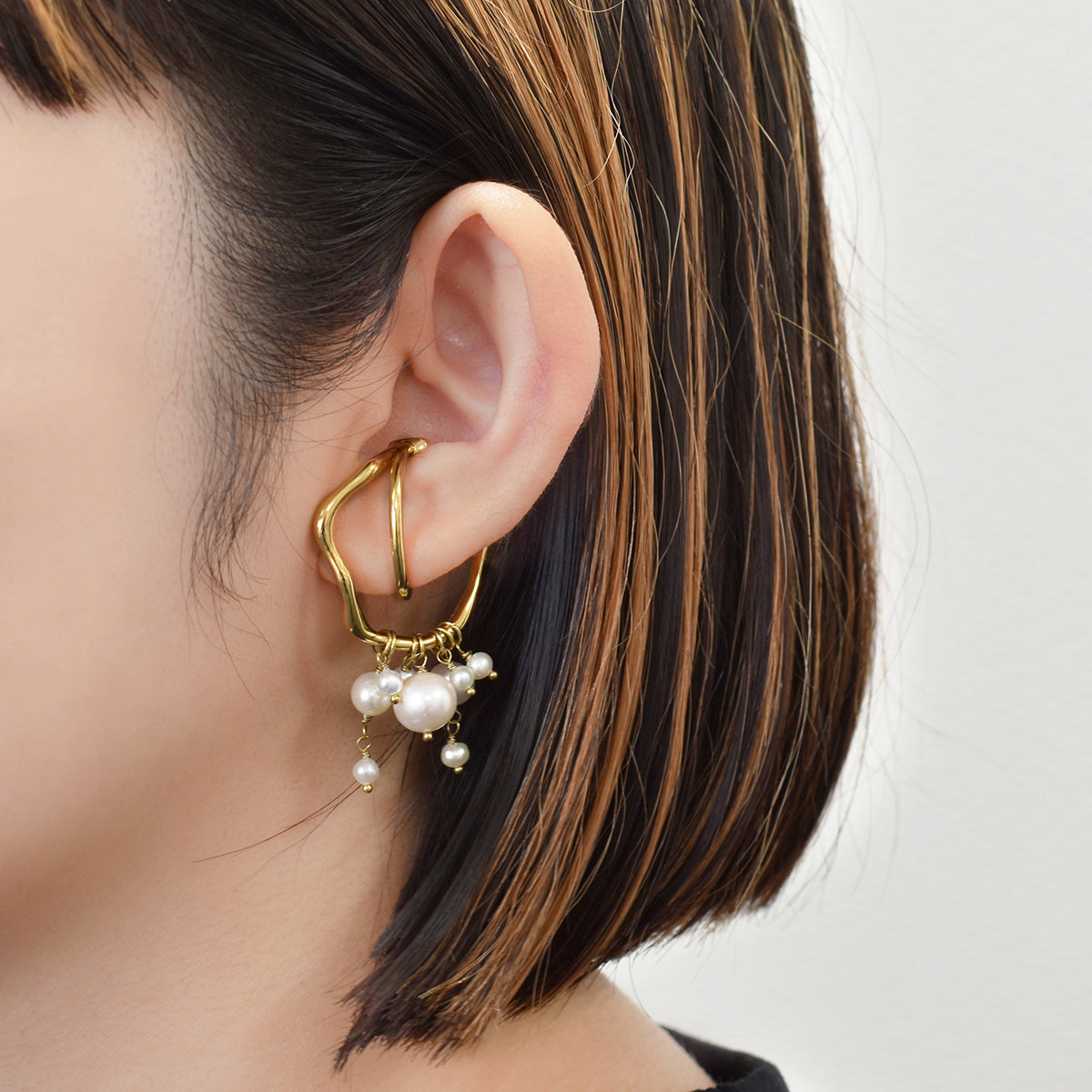 【金属アレルギー対応】イヤーカフ　hyeon